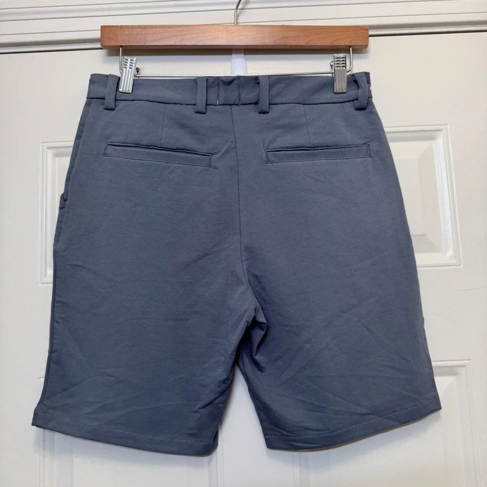 Swet‎ Tailor Mens Everyday Chino Shorts 28 French Grey Stretch Cotton Casual